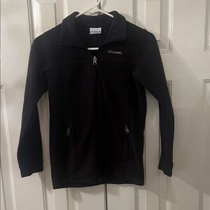 Columbia Black Zip-Up Fleece Jacket